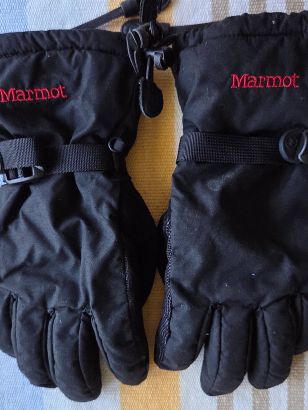 Marmot Womens Snow Ski Snowboard Gloves Black Size  Med